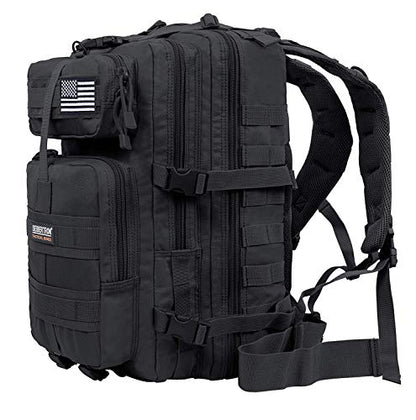 Seibertron Falcon Water Repellent Hiking Camping Backpack Compact Pack Summit Bag (Black 37L) - color: Black 37l(size:11"*11"*19")
