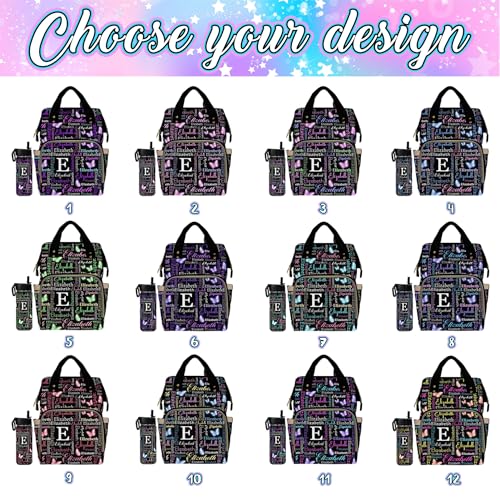 MyPupSocks Personalized Diaper Bag for Girls, Custom Name Diaper Bag Baby Nappy Bag Fashion Shoulder Bag Casual Daypack Bag for Mom Baby Girls Boys School Travel - color: Color 14
