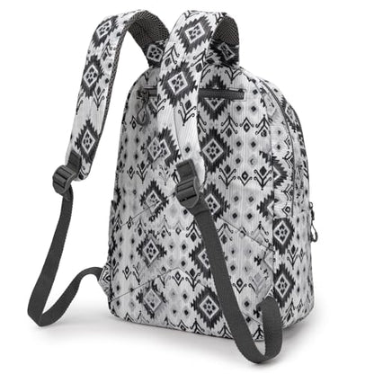 Montana West Backpack Purse for Women Western Aztec Backpack Purse Lightweight Casual Daypack for Travel - color: Black
