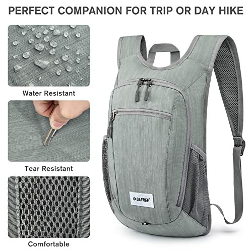 G4Free 10L/15L Hiking Backpack Lightweight Packable Hiking Daypack Small Travel Outdoor Foldable Shoulder Bag - color: Grey, size: 20L