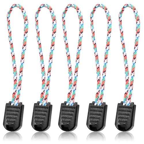10 Pack Paracord Zipper Pull Replacement Pulls Tabs for Keys, Flashlight, Knife, Pouch, Backpack, Suitecases, Pocket - Multicolor3 - color: Multicolor-3