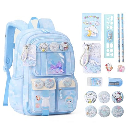 Cute Backpacks for Girls, Cute Backpack for School, Cute School Backpack for Kids Ages 6-12 - color: Blue
