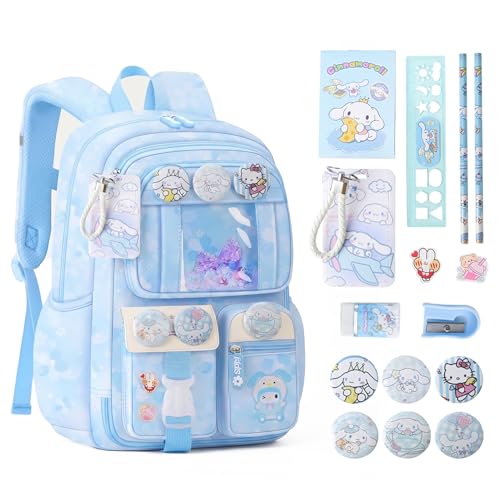 Cute Backpacks for Girls, Cute Backpack for School, Cute School Backpack for Kids Ages 6-12 - color: Blue