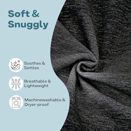 Supet Dog Carrier Sling for Small Dogs, Hands Free Adjustable Soft Cotton Puppy Chest Bag Carrier, Anti-Anxiety & Back Pain Relief Pet Front Pack (Black, Plus) - color: Black, size: Plus (5-12 LBS)