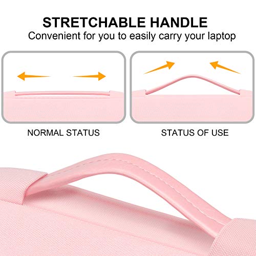 Lacdo 360° Protective Chromebook Case 11 Inch Laptop Sleeve for 11 Inch Acer HP Lenovo Dell Samsung ASUS Chromebook Spin 311, 13 Inch Microsoft Surface Pro 11th Copilot+PC/10/9/8/X Computer Bag, Pink - color: Pink, size: 11-11.6 Inches