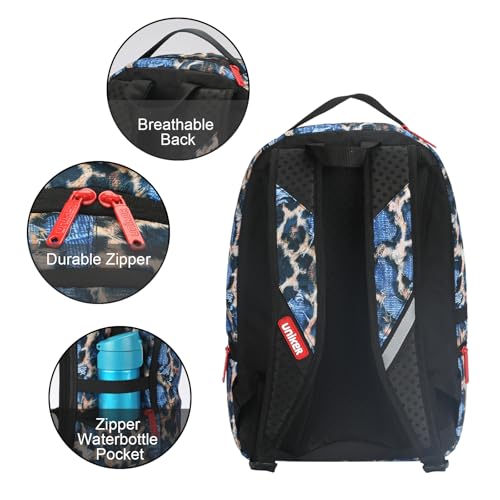 Graffiti Backpack, Designer Laptop Backpack for 15.6 Inch Work,Water Resistant Backpack Computer Bag, DenimSkull - color: Denimskull