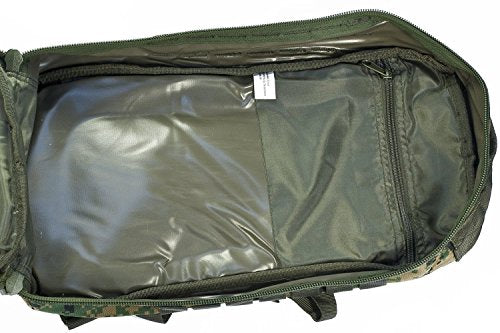 Mil-Tec Unisex Assault Pack - Rugged Durable Lightweight Ergonomic Versatile Tactical Outdoor Camping Hiking Backpack with Adjustable Padded Shoulder Straps & MOLLE Loops, Digital Woodland Camo, 20L - color: Digital Woodland Camo, style: Outdoor Tactical