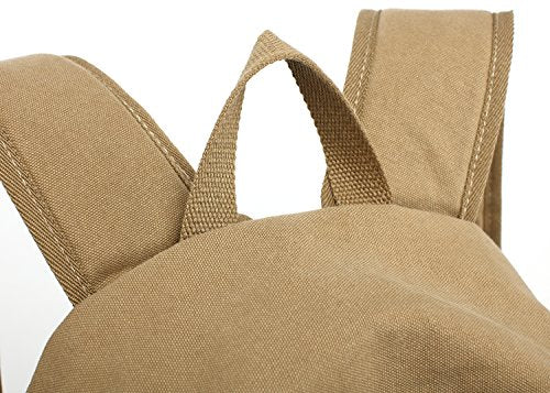 kayond Casual Style Lightweight canvas Laptop Bag/Durable Travel backpacks/Rucksack for Men&Women/Fashion Backpack Fits 15 inch Notebook (Khaki) - color: Khaki