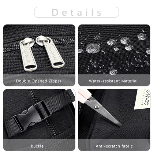 abshoo Large Heavy Duty Backpack For School College Bookbag Casual Multi Pocket Travel Backpacks - color: Black
