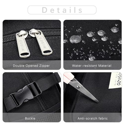 abshoo Large Heavy Duty Backpack For School College Bookbag Casual Multi Pocket Travel Backpacks - color: Black