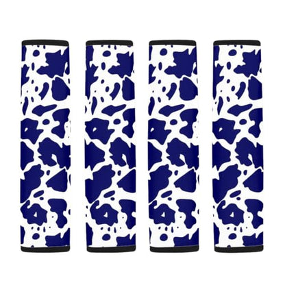 Blue Cow Print Seat Belt Cover Pad Versatile Car Seatbelt Cushion Soft Car Shoulder Pads 2 Pack Auto Accessories for Adults Seatbelt Covers Compatible with Trucks SUV Sedan - color: Blue Cow Print