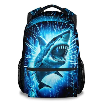 Kids Backpack Boys, 17 Inch Cool Shark Backpacks for Elementary Students, Animals School Bag for Preschool - color: Color4-1