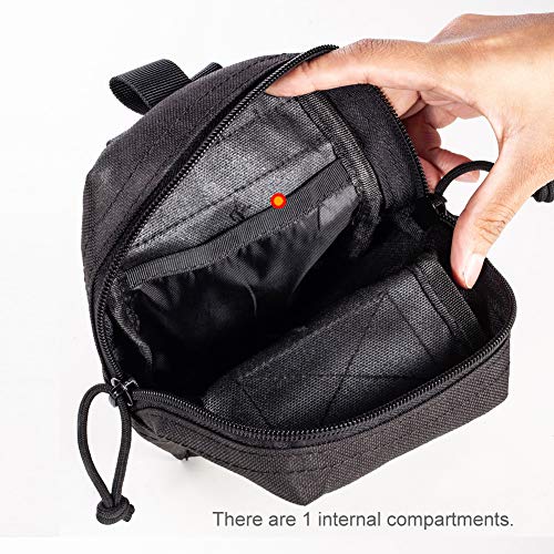 Upgraded Sports Water Bottles Pouch Bag, Tactical Drawstring Molle Water Bottle Holder Tactical Pouches, Travel Mesh Water Bottle Bag Tactical Hydration Carrier - color: BLACK_WaterPouch-Small Pouch