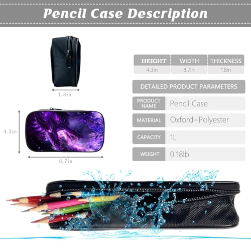 Kids Backpack School Bookbag 16inch Schoolbag With Lunch Box Bag And Pencil Case Set For Boys Girls - color: Dragon
