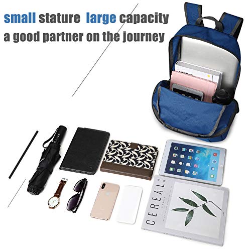 G4Free 20L Lightweight Packable Backpack Travel Hiking Daypack Foldable Backpack for Men Women - color: B-teal