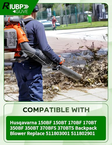 1 Pair of Left and Right Shoulder Straps Fit for Husqavarna 150BF 150BT 170BF 170BT 350BF 350BT 370BFS 370BTS Backpack Blower Replace 511803001 511802901 Backpack Blower Straps