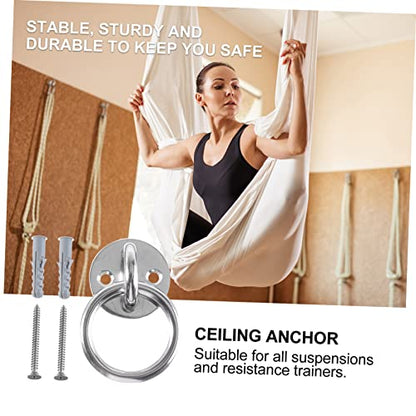 Toddmomy Suspension Trainer Bracket Durable Fixed Disk for Gymnastic Rings Yoga Swings Resistance Bands Easy