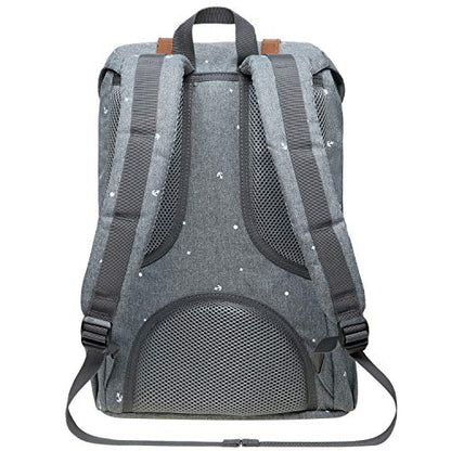 KAUKKO Laptop Outdoor Backpack Traveling Daypack Hiking Rucksack Large Capacity Bag Fits 15.6"(5-13-GREY) - color: Ep13-grey