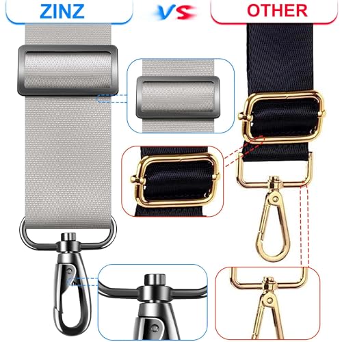 60" Shoulder Strap with Adjustable Thick Removable Pad and Metal Swivel Hooks Fit Laptop Crossbody Bag,Briefcase Duffel Bags - color: Gray Orange