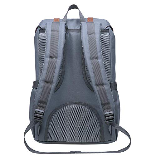KAUKKO Laptop Outdoor Backpack Traveling Daypack Hiking Rucksack Large Capacity Bag Fits 15.6"(5-7-Grey(2PC)-NEW) - color: 5-7-grey(2pc)-new