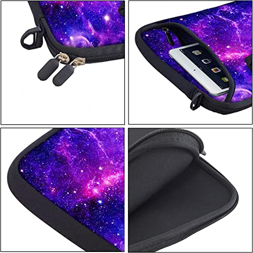 RICHEN 17 inch Laptop Shoulder Bag Carrying Case with Handle Fits 15.6/16/17/17.3/17.4 inch Laptop Notebook (16-17.3 inch, Purple Galaxy) - color: Purple Galaxy