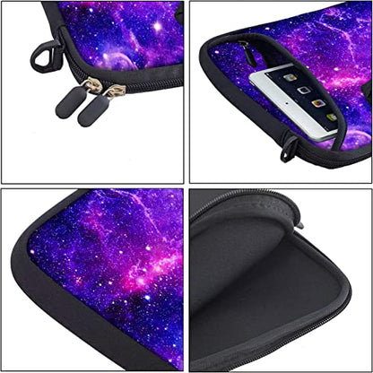 RICHEN 17 inch Laptop Shoulder Bag Carrying Case with Handle Fits 15.6/16/17/17.3/17.4 inch Laptop Notebook (16-17.3 inch, Purple Galaxy) - color: Purple Galaxy