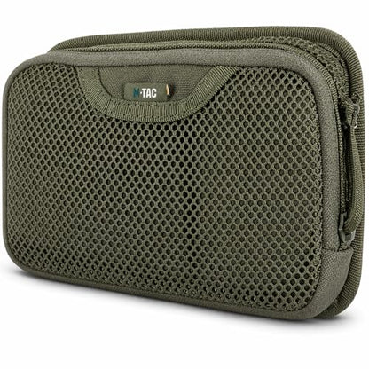 M-Tac Mesh Organizer Pouch with Hook & Loop Backing, EDC Tactical Admin Pouch, Backpack Organizer Insert, Small Gear Utility Bag - color: Ranger Green