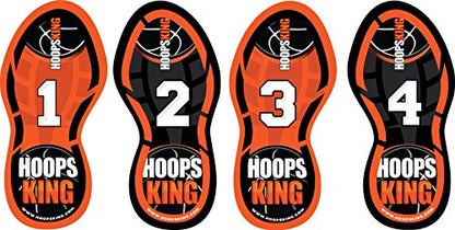 HoopsKing Basketball Footwork Mat Training Steps, Improve Basketball Skills, Learn to Dance with Bonus DVD