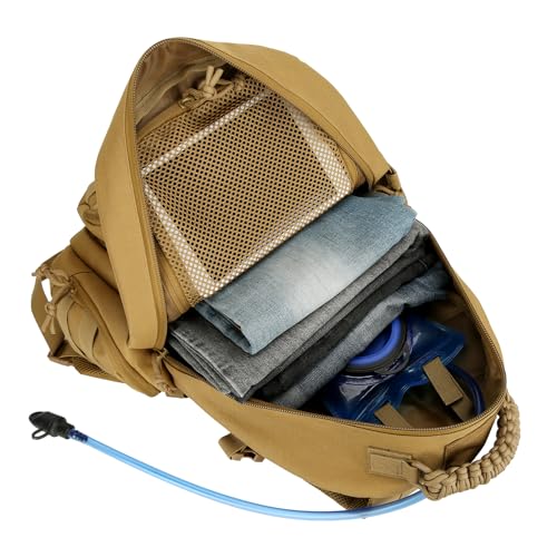 30L Military Tactical Backpack for Men 3 day Assault Pack Molle Backpack Tactical Hiking Rucksack - color: Khaki