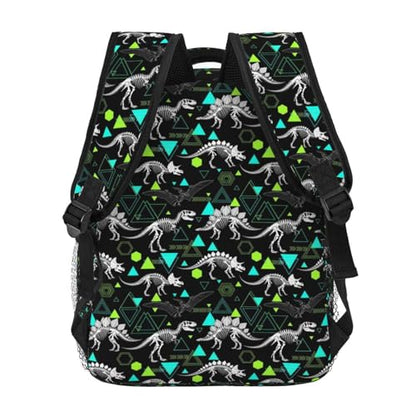 Lightweight Laptop Backpack Dinosaur Bones, Water Resistant Work Daypack with Inner Pocket for Office Commute and Travel - color: Pattern (748)