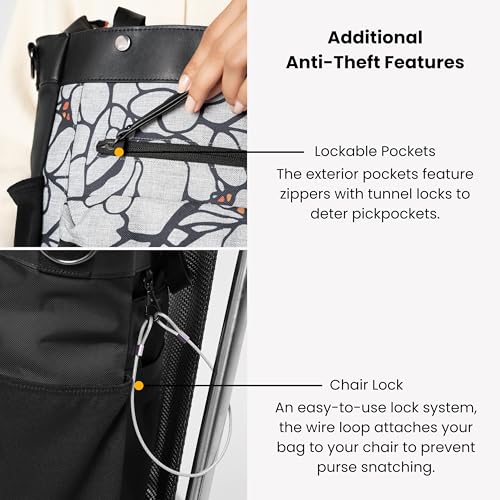 Sherpani Soleil, Anti Theft Convertible Backpack, 3 in 1 Tote, Crossbody Purse, 18L Travel Bag, Fits 13” Laptop (Sakura Pro) - color: Sakura - Pro