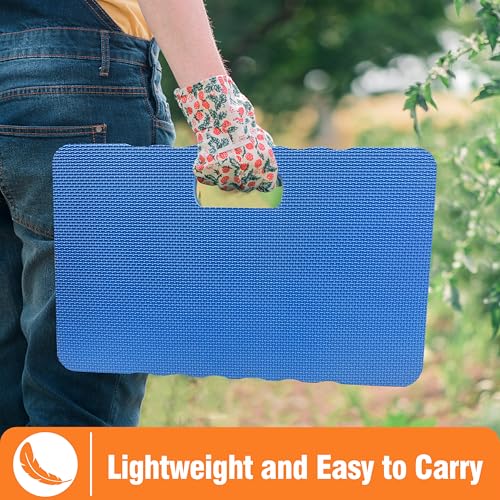 Gardzen 3-Pack Garden Kneeling Pad, EVA Foam Kneeler Pad for Gardening, Baby Bath, Yoga, Pilates, Exercise, 18" x 11" x 1", Blue - size: 18" x 11" x 1" - 3 Pack