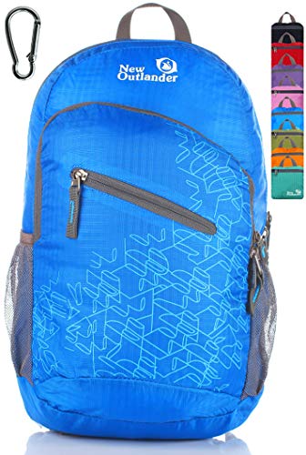 Outlander Packable Handy Lightweight Travel Hiking Backpack Daypack-Light Blue - color: Light Blue, size: 20L