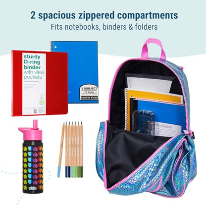 Wildkin 15 Inch Backpack for Kids, Mermaid Scales - color: Mermaid Scales