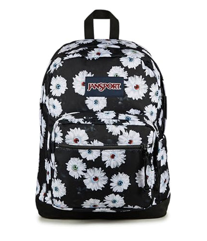 JanSport Right Pack Backpack - Durable Daypack with Padded 15" Laptop Sleeve, Spacious Main Compartment & Integrated Water Bottle Pocket, Eyeball Blossom - color: Eyeball Blossom