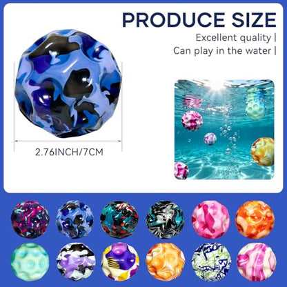 12 Pack Moon Bouncy Balls Super High Jumping Extreme Bouncing Ball, Super High Bouncing Ball, Children's Sensory Ball, Athlete Training
