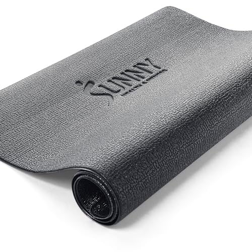 Sunny Health & Fitness Equipment Mat – Multiple Size Options – Non-Slip Floor Protection Pad for Treadmill, Bike, Elliptical, Yoga or Standing Desk and other Exercise Equipment - style: Extra Small 30”