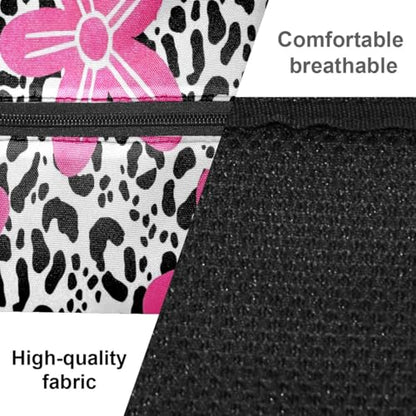 Pickleball Bag for Women & Men – Lightweight Sports Backpack with Paddle Compartments, Dual Carry Modes, Detachable Zippered Strap, Brown Leopard, Great Gift Option for Players - color: Pink
