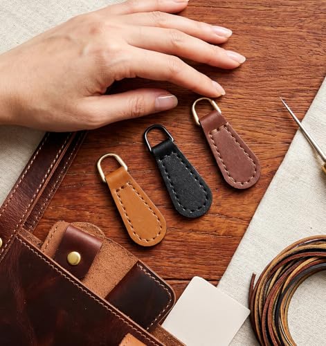 9 Pcs Purse Zipper Pull, Replacement Zipper Pull Tabs, Easy to Install Repair Extender for Jackets, Backpacks, Luggage, Wallets, Boots