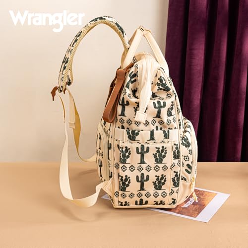 Montana West Wrangler Diaper Bag Backpack Aztec Callie Bag Travel Backpack Purses Western Multi-Function Baby Bags for Mom - color: Cacti