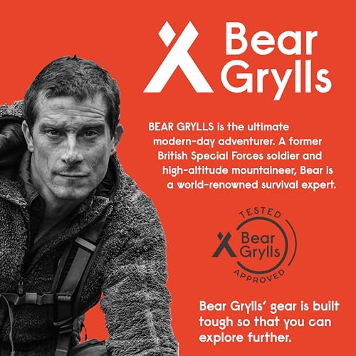 Bear Grylls 45L Hiking Hydration Backpack with 2L Bladder, Black - style: 45l