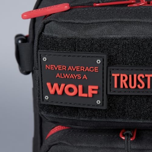 WOLFpak 9L Mini Tactical Backpack (Red Wolf) | Compact, Small Everyday Carry Bag for Gym, School, Travel | Durable, Water-Resistant Daypack with Molle System and Patch Panel - color: Red Wolf