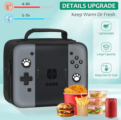 Kids Backpack For Boys，Gamer Boys Backpack For Children Teens Elementary Middle School, 17″ Students Bookbag - color: Backpack Set-sw-gray