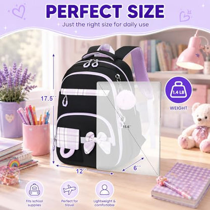 Bluboon Kids Backpack Boys Camo Bookbag Teens Elementary School Bag Daypack Travel Back Pack Middle school (Purple Black) - color: Purple Black