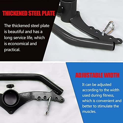 Adjustable Lat Pull down Bar, Cable Machine Attachments for Gym, Home Gym Fitness T-bar Row Pulldown Attachments, Lat Pull Down Machine Wide Grip Neutral Grip Handle - color: SP-B05