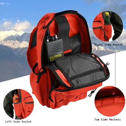 Rover Sling Pack Tactical Shoulder Sling Bag Backpack with Bottle Holder Crossbody Chest Bag, Orange - color: Orange
