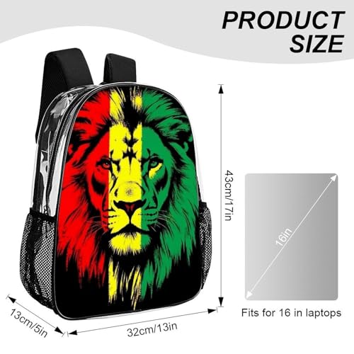 Lightweight Rucksacks for Camping Picnic Walking Cycling, Large Capacity Multipurpose Anti-Theft Carry On Bag, Reggae Rasta Flag Lion Travel Hiking Camping Rucksack - color: Pattern 211