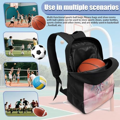 Basketball Backpack With Separate Ball Compartment And Shoes Fit Basketball Volleyball Football - color: Dreamcatcher