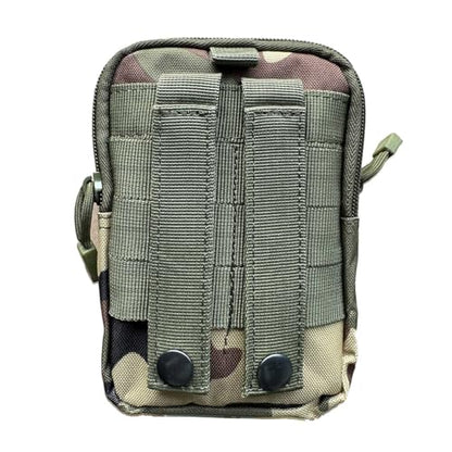 Belt Pouch, Tactical Molle Phone Pouch EDC Utility Pouches Waist Bag, Small Cell Phone Holster Gear Tool Gadget Pocket for Men - color: Jungle Camo