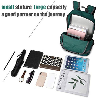 G4Free 20L Lightweight Packable Backpack Travel Hiking Daypack Foldable Backpack for Men Women - color: Green Update, size: 20L